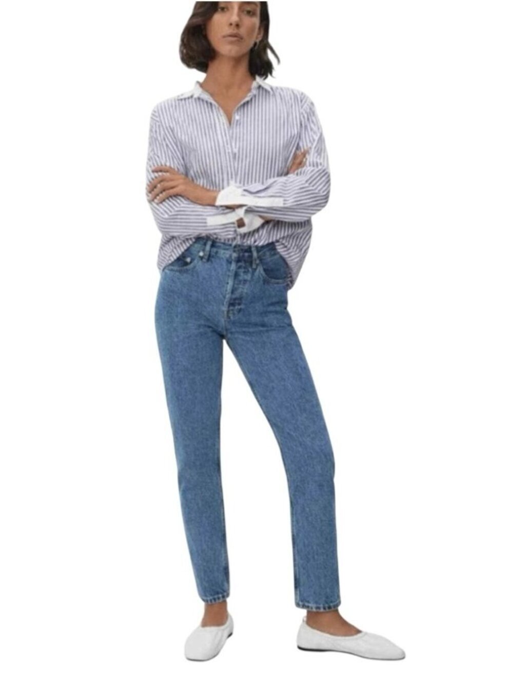 Everlane ’90s Cheeky Jean High Rise Straight Cropped Women’s 27 Denim